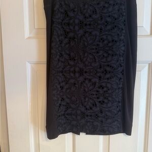 DVF Elegant Black with blue Lace Skirt